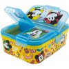 STOR Detský box na desiatu XL Mickey Mouse – 4 priehradky, plastový obedár bez BPA, 74399