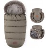 Petite & Mars Set zimný fusak Comfy 4 v 1 + rukavice na kočík Furry Mocha Mousse