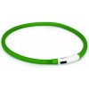 Beeztees Obojok Dogini silikónový s USB pripojením zelený 70x1cm