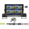 Cúvacie kamery AHD set s nahrávaním na SD kartu - 2x HD kamera s 11 IR LED + 1x Hybridný 10