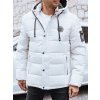 Dstreet pánska zimná bunda s kapucňou TX5053 Biela