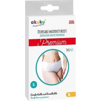 Akuku Jednorazové popôrodné nohavičky PREMIUM veľkosť. S 5 ks