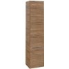 Villeroy & Boch Subway 3.0 - Vysoká skrinka, 40x171x36 cm, 2 dvierka, pánty vľavo, SoftClosing, Oak Kansas C58600RH
