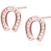Olivie Strieborné náušnice PODKOVA ROSE 4465 Ag 925; ≤0,8 g.