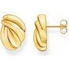 Thomas Sabo H2327-413-39 ear studs organic forms gold plated small