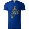 Dirt bike vintage - Tričko z organickej bavlny - 2XL ( Kráľovská modrá )