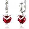 Swarovski e. náušnice Live for Love, červené srdce see3840
