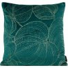 Takoy Obliečka BLINK 23 z mäkkého zamatu so zlatým motívom listov-HF-388680 | 45 x 45 cm