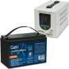 Zdroj záložný GETI GEP500LF sinus 500W (800VA) + bateria LiFePO4 100Ah