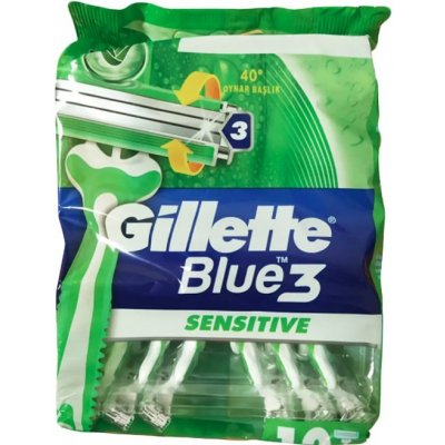 GILLETTE Blue 3 Sensitive jednorázové žiletky 12ks