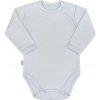 Dojčenské bavlnené body s dlhým rukávom New Baby Pastel sivé, Veľkosť: 80 (9-12m), Vhodnosť: Pre všetkých