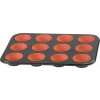 Forma na muffiny MagicHome, plech so silikónovými košíčkami, 35x26,5x3 cm