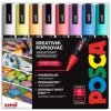 Posca Univerzálna sada akrylových fixiek 1,8 - 2,5 mm Mix pastelových farieb 8 kusov PC-5M