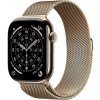 Apple Watch Series 11 Cellular 46 mm Zlatý titán so zlatým milánskym ťahom M/L MFD84WF/A