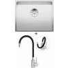 Blanco CLARON 500-IF nerez Durinox 523390 + Deante NEO LUNO BOC B720 nerezová oceľ
