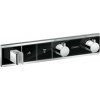 Hansgrohe RainSelect - Termostat pod omietku pre 2 spotrebiče, čierna/chróm 15355600