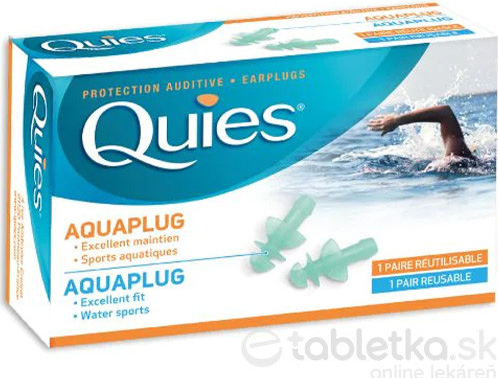 Quies AQUAPLUG Chrániče sluchu do vody 1x2 ks