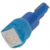 LED autožiarovka 12V / T5 - modrá 1xSMD (2ks)