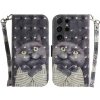 Peňaženkové 3D puzdro na Samsung Galaxy S24 Ultra 5G - Hug Cat