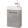 Dreja Skrinka pod umývadlo HOST SZD 40 - D01 Betón / Úchytka T06 / D01 Betón / Pravé