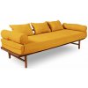 Marior HOME Le MAR Folding Daybed (skládací lenoška z buku) 201x74 / 144x55 cm yellow caramel (lněný olej)