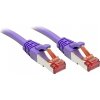 LINDY 47828 RJ45 sieťové káble, prepojovacie káble CAT 6 S/FTP 10.00 m fialová s ochranou 1 ks; 47828