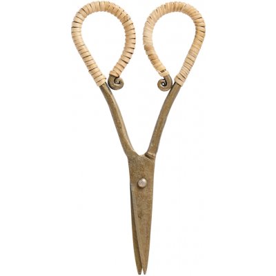 Ib Laursen Kovové nožnice Rattan Handle