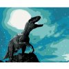 Diamondi Diamantové maľovanie - TYRANOSAURUS REX V NOCI Rámovanie: vypnuté plátno na rám, Rozmer: 40x50 cm