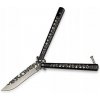 Kandar Motýlik nôž Gund Skull X Black
