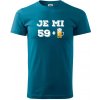 Je mi 60 pivo - Klasické pánske tričko vyššej gramáže - M ( Petrolejová )