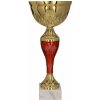 Pohár kovový zlato/červený 26 cm
