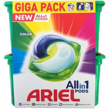 Ariel All in Gélové kapsuly Color GIGA PACK 74 ks od 20,42 € - Heureka.sk