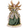 Postavička vianočná anjel L190 zelený 40cm látková