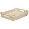 Plastový svět LOFT Plastový box 37 x 28,5 x 6,5 cm krémový