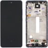 Samsung Galaxy A52 (SM-A525F), A52 5G (SM-A526B) LCD displej + dotyková plocha + rám fialová - originál GH82-25524C, GH82-25526C