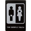 Ceduľa Man Woman 30cm x 20cm Plechová tabuľa