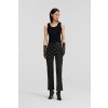NOHAVICE KARL LAGERFELD JACQUARD PUNTO PANTS BLACK/WHITE JACQUARD