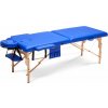 Drevený masážny stôl BodyFit 2-segmentový - modrý, 195 x 70 cm