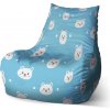 Sablio Sedací vak Bean Medvedíky - 60 x 70 x 70 cm
