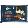 FELIX TASTY SHREDS hovädzie kura v šťave 4 x 80 g