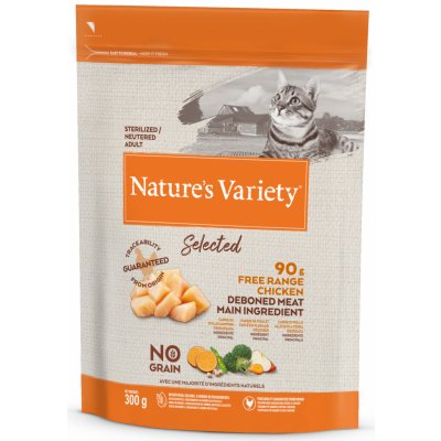 Nature's Variety selected cat sterilized s kuracím 300 g
