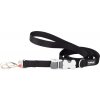Red Dingo nylonové vodítko pre psa SuperLead 1,8m - čierné šírka vodítka: 20 mm