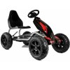 LEAN TOYS Šľapacia kára B012 nafukovacie kolesá čierne 2021