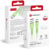 Forcell C342 USB A to Type C Qc4.0 3A 66W Silicone 1m zelený