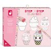 Janod Step by step Kreatívna sada Kreslenie krok za krokom Kawai od 6 rokov