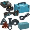 Makita - 18V AKU oscilačná multibrúska, s príslušenstvom, 2x aku 5,0 Ah, nabíjačka DTM53RTJX1
