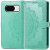 Peňaženkové puzdro Embossing Pattern Mandala Flower zelené – Google Pixel 8