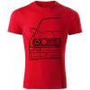 T-ričko BMW e30 pánske tričko Farba trička: Červená, Farba potlače: Čierna, Veľkosť: XXL