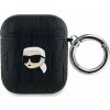 Karl Lagerfeld Karl Lagerfeld KLA2PGKIPK kryt na AirPods 1/2 černá/černá s monogramem Karl Head
