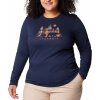 Dámske Tričko s dlhým rukávom COLUMBIA HIDDEN HAVEN LS TEE 1960003465 – Tmavo modrá